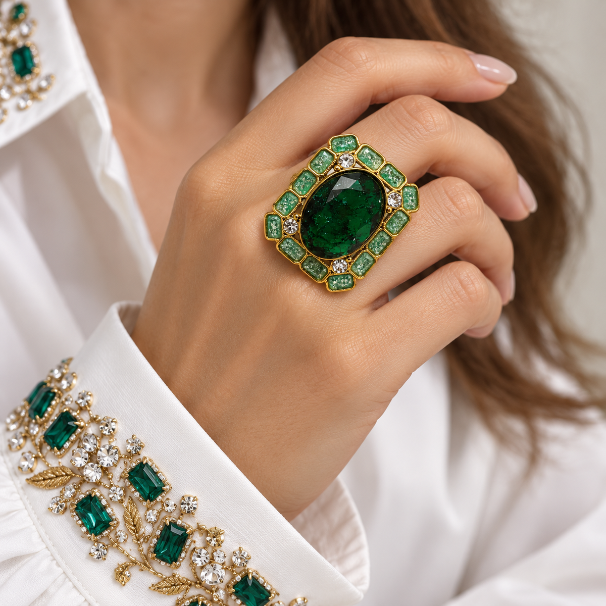 Bague Cristaux Malika